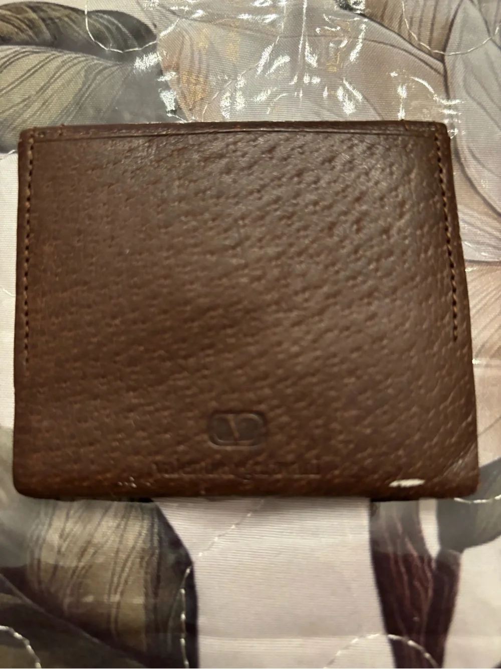 Valentino Brown Leather Coin Case - Classic Brown